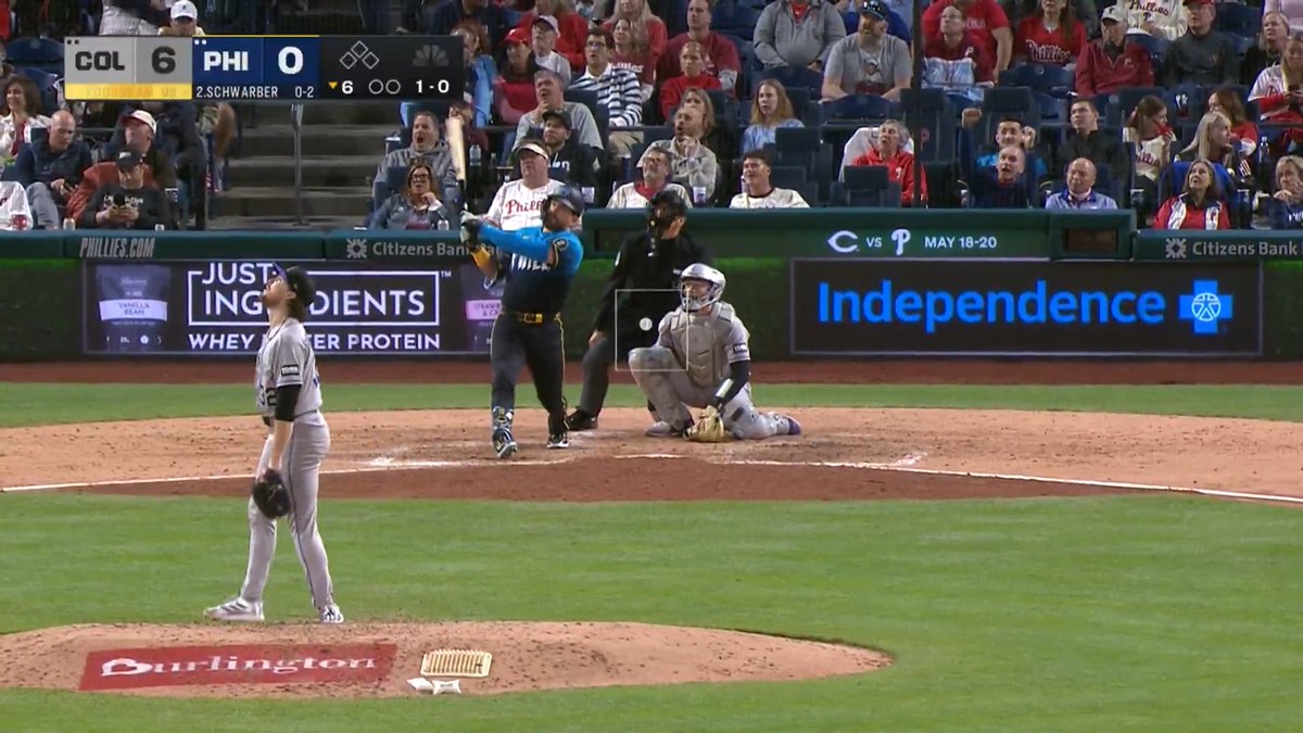 Kyle's 200th Schwarbomb as a Phillie heads to the 2nd deck 💣
