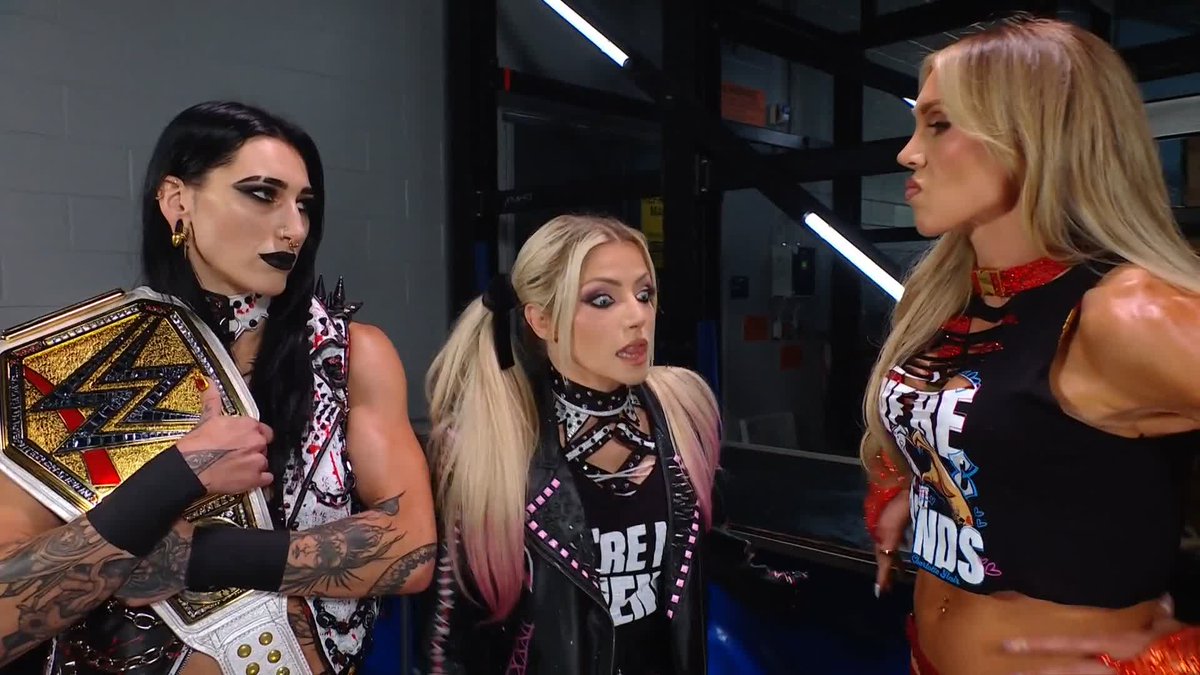 Will RheaRipley_WWE and Charlotte Flair be on the same page tonight against Fatal Influence? Lexi (Kaufman) Cabrera certainly hopes so 🤞