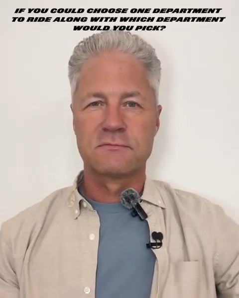 🚨 Sean Larkin shares the one department he would ride along with if he could choose any on the lineup. If you could ride along with ONE department from #OPLive for a night… who are you choosing? Drop it below. 🚓