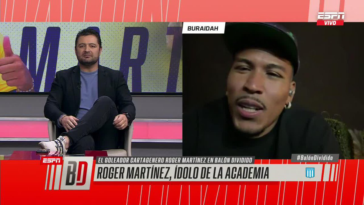 #Racing Roger Martínez en ESPN "Para mí, Racing siempre va a ser prioridad. Me gustaría volver con 'Juanfer' Quintero también".