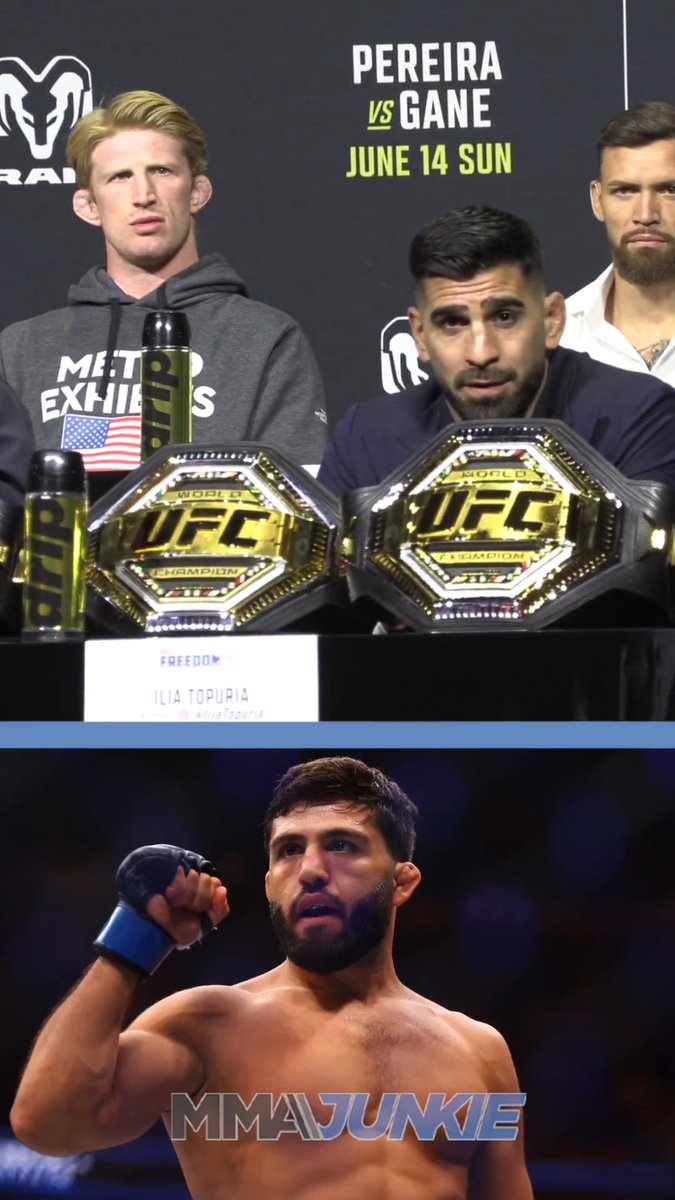 Ilia Topuria says someone is going to sleep at #UFCWhiteHouse – and he doesn't care who. "I'm going to break his jaw in the first minute – whether it's Arman or Justin."