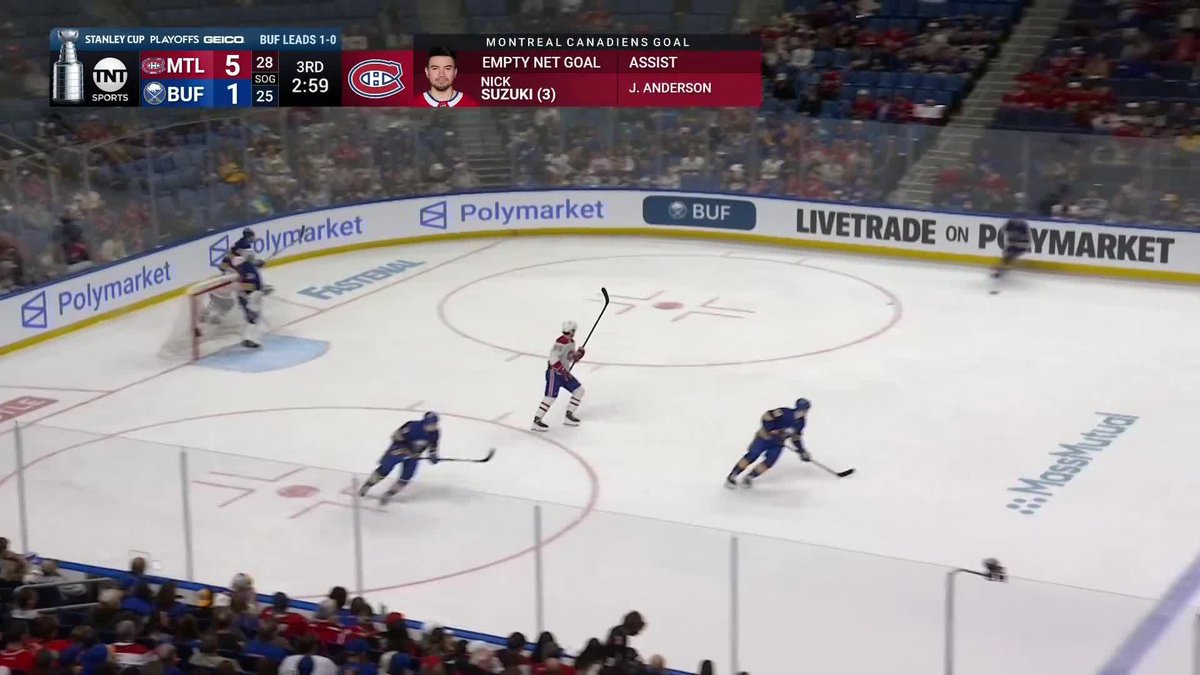 "OLE OLE OLE OLE" chants rain down in Buffalo as KeyBank arena clears out with 3 minutes to go 👀