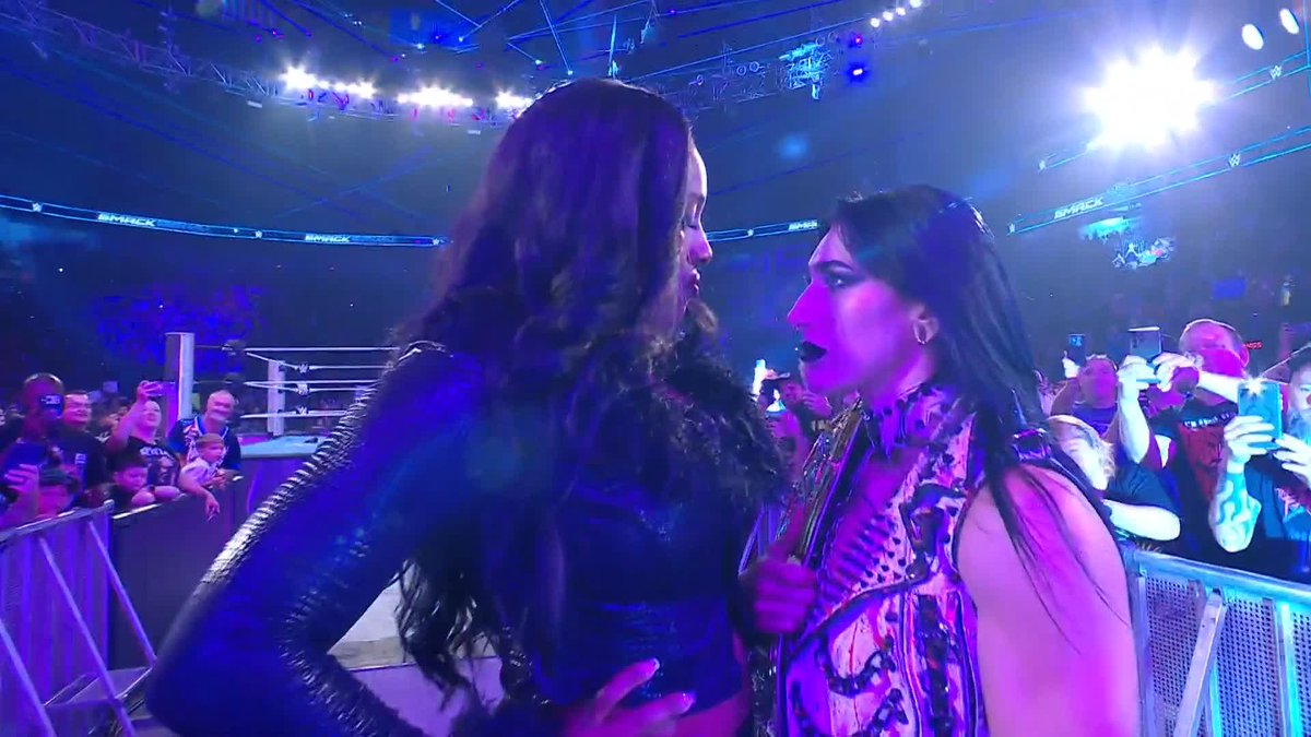 We could all feel the HEAT from this exchange!! 🔥 Lash Legend | RheaRipley_WWE
