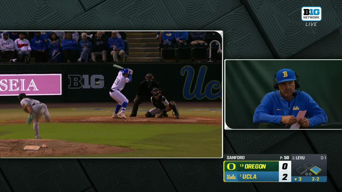 Mulivai Levu. That’s the tweet. #NCAABaseball x 🎥 BTN / UCLA Baseball