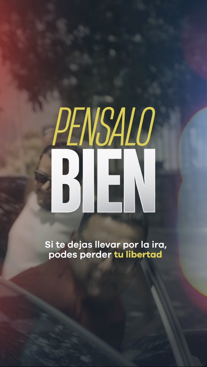 Si te dejas llevar por la ira, podes perder tu libertad. Pensalo bien.