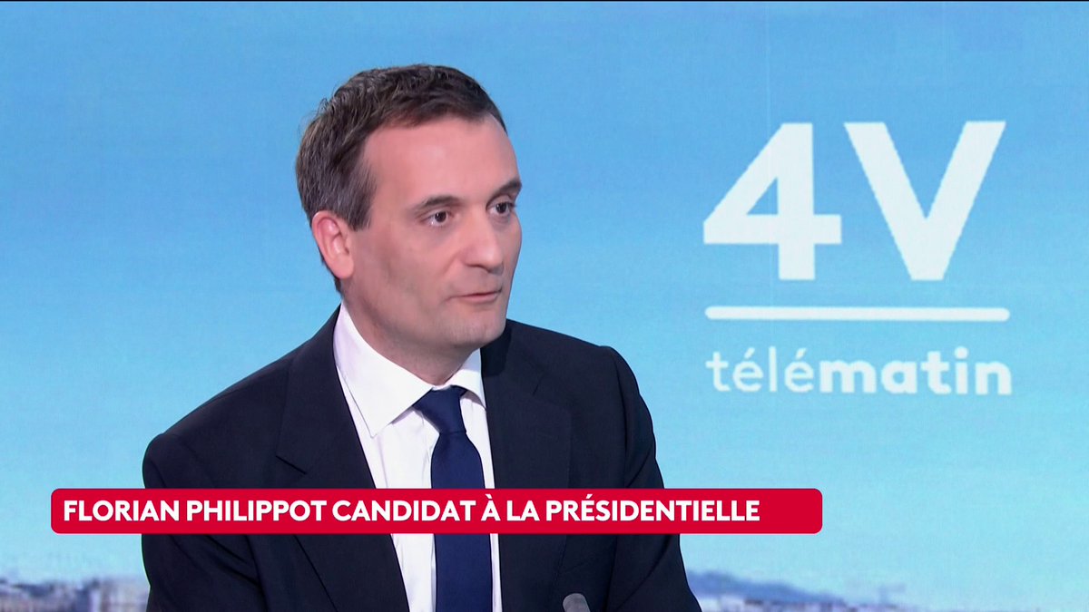 Florian Philippot annonce être candidat à la présidentielle 2027 #canal16
