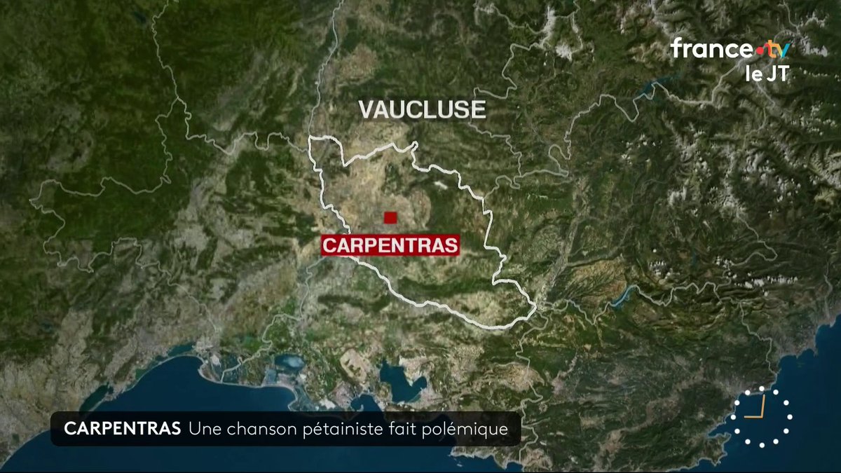 À Carpentras, le chant "Maréchal, nous voilà", à la gloire de Pétain, diffusé dans la ville le jour du 8-Mai #telematin