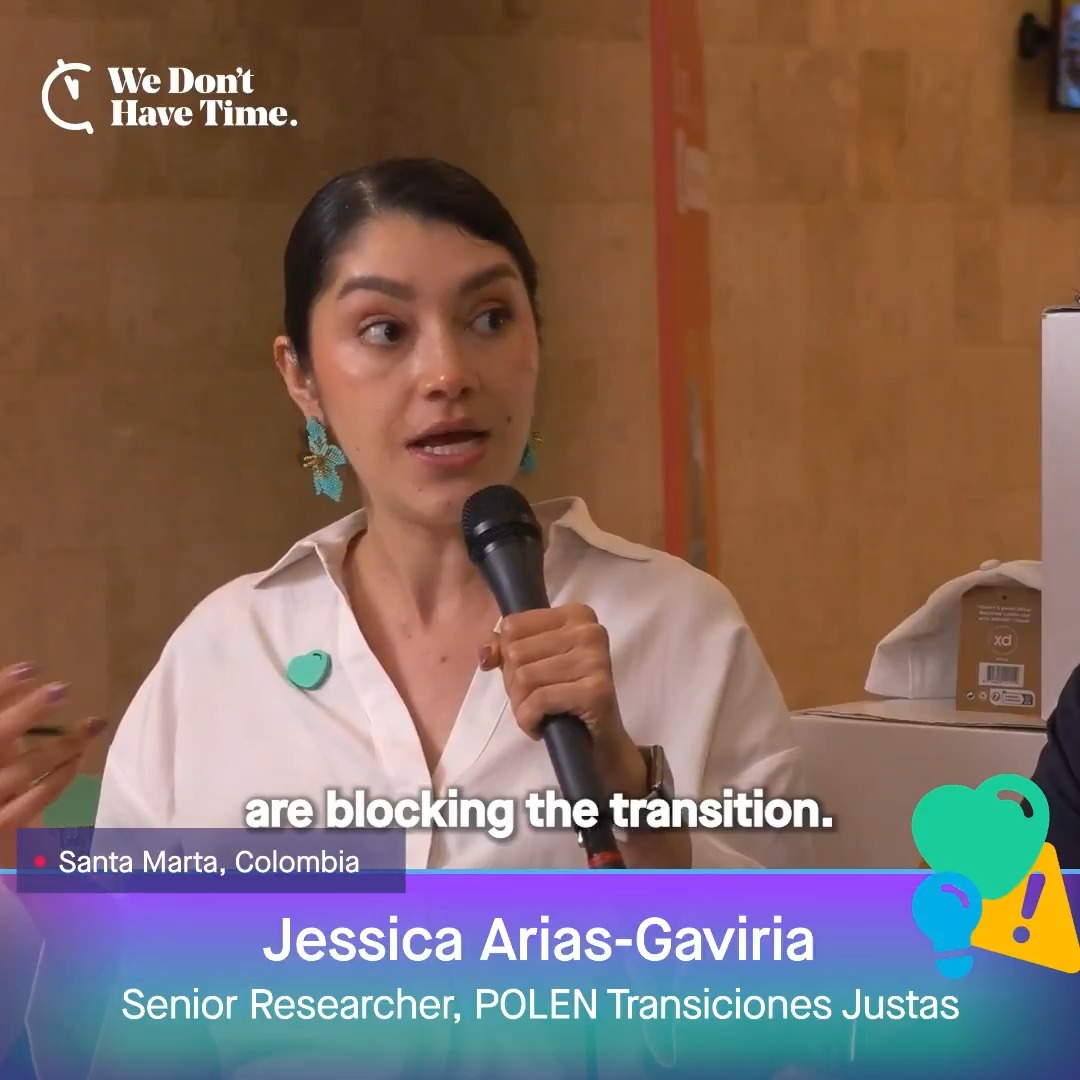 "There is no excuse not to do it." So what’s holding us back? 🧐 Listen to insights from our speakers Jessica Arias-Gaviria, Nick Robins, Martina Otto, Climate & Clean Air Coalition, Neil Tangri GAIA -Global Alliance for Incinerator Alternatives, Peter Newell Watch more from the Santa Marta Conference on We Don't Have Time!