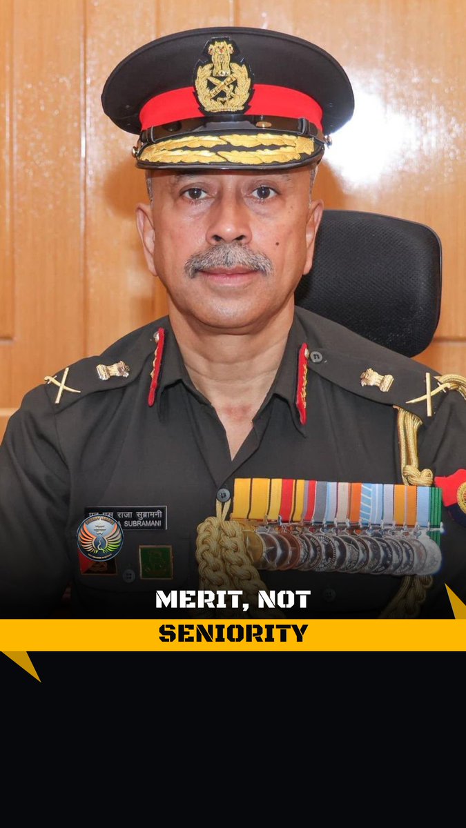 Principle of merit and not seniority applied in Lt Gen Raja Subramani's appointment as the next CDS Nitin A. Gokhale