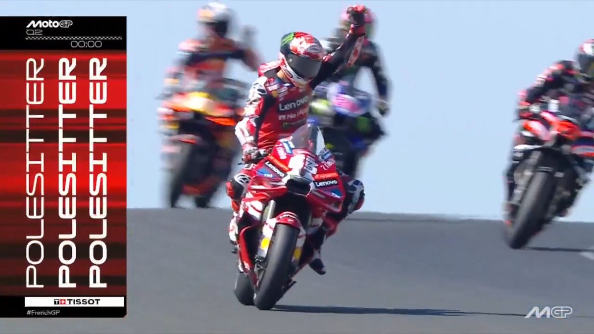 👏 @peccobagnaia IS BACK ON POLE POSITION #FrenchGP 🇫🇷