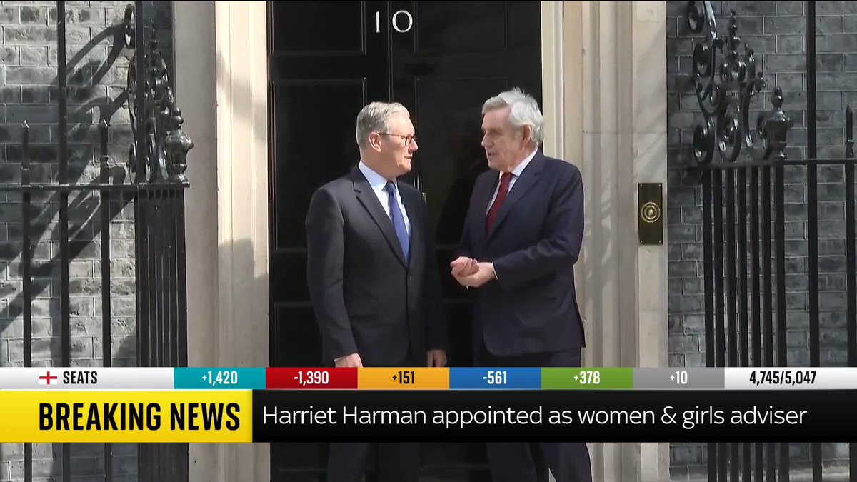 In the aftermath of England's local council elections, the prime minister has made two political appointments. Sky's political correspondent Lucy McDaid reports on the latest from Sir Keir Starmer, outside Downing Street. 📺 Sky 501, Virgin 602