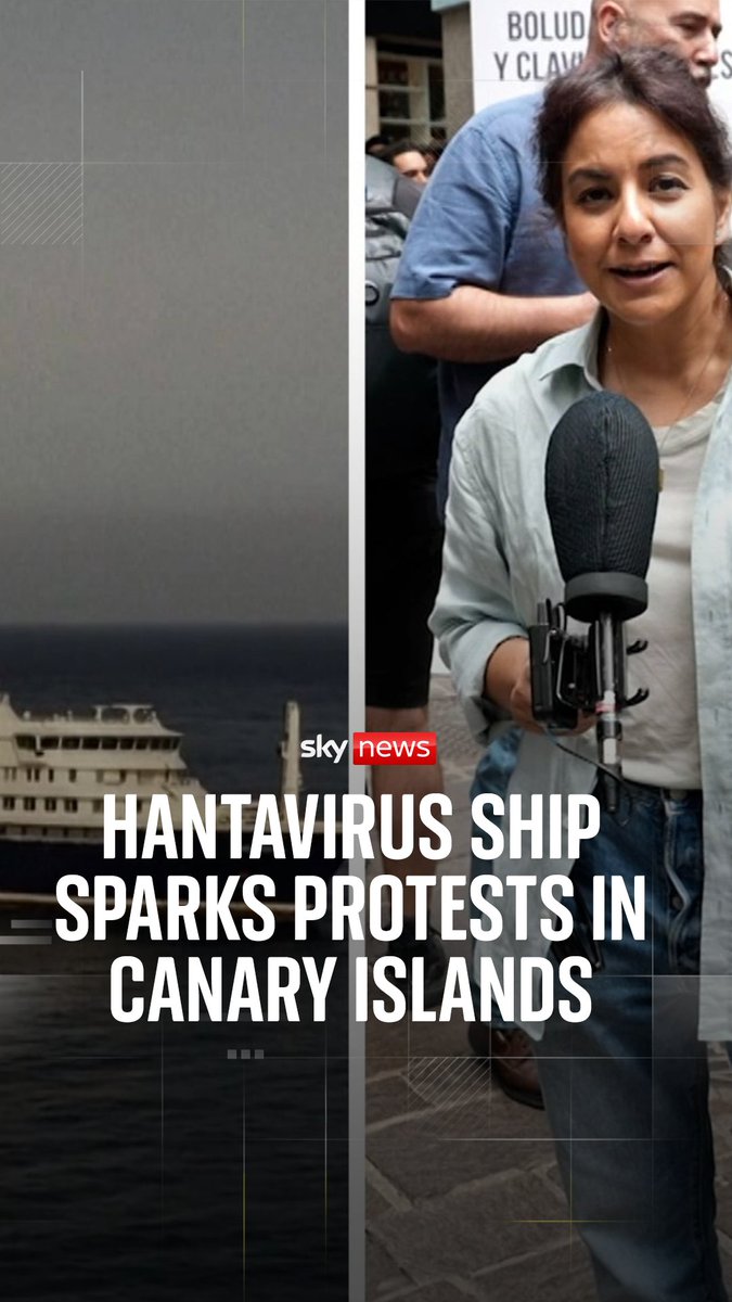 Locals have voiced their concerns over the MV Hondius, the cruise at the centre of the hantavirus outbreak, docking in Tenerife. Sky's Sadiya Chowdhury spoke to port workers showing their frustrations with the decision.