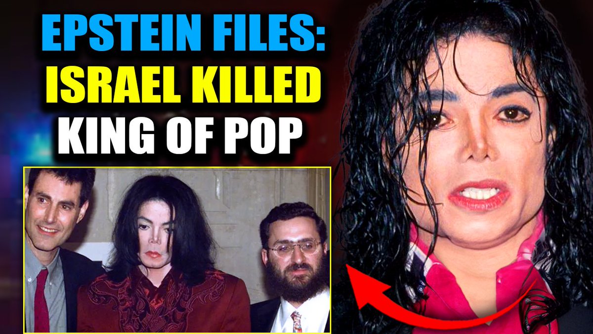 Epstein Files Reveal Israel 'Assassinated' Michael Jackson to Protect Elite Pedophile Ring Buried deep in the declassified Epstein files from the DOJ vault: evidence that Israel masterminded Michael Jackson's 2009 assassination to protect their elite blackmail web. Michael wasn't just a threat... he was a ticking bomb. He was in the process of going public, opposing Israel’s crimes against humanity - the exact same move that cost Charlie Kirk his life almost two decades later.