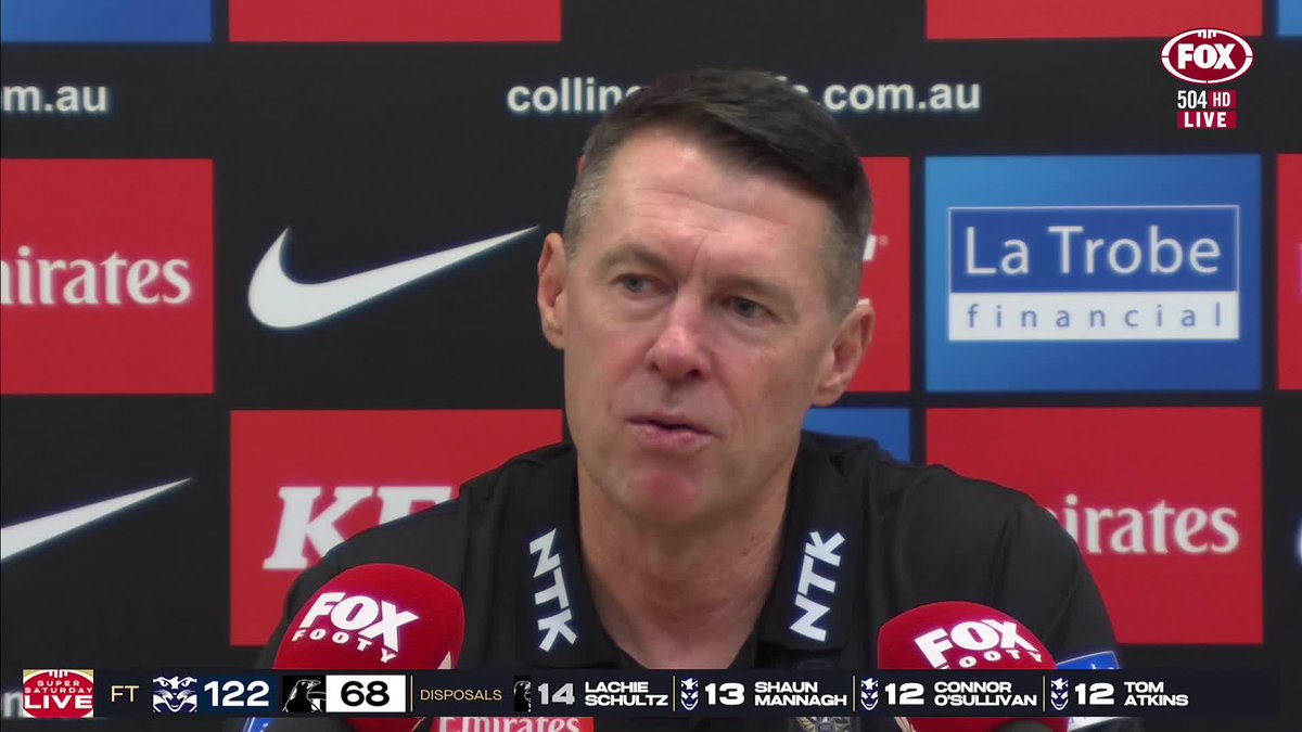 'THIS IS THE PLAN THAT WE STICK TO' 🥧 Craig McRae confirms Scott Pendlebury won't travel to the SCG and play Sydney next Friday night. #AFLCatsPies