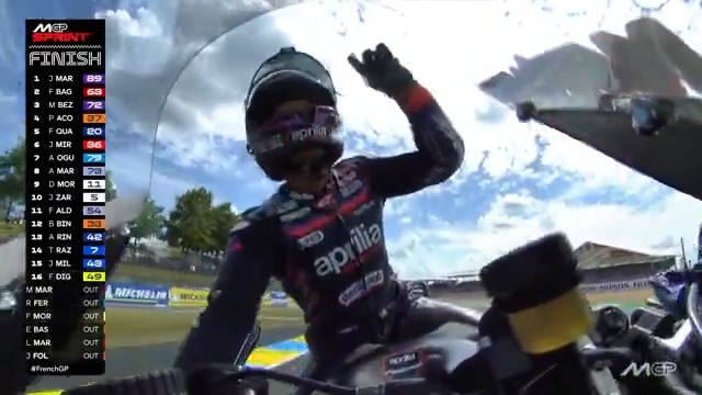 Martinator ❌ STARTINATOR ✅ Picture perfect start and picture perfect #TissotSprint by Jorge Martín Almoguera 💯 #FrenchGP 🇫🇷