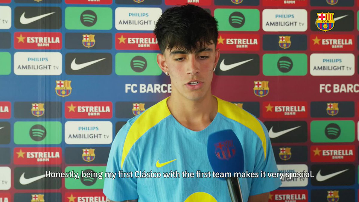 ❝ Being my first Clásico with the first team makes it very special. ❞ Marc Bernal 🔊