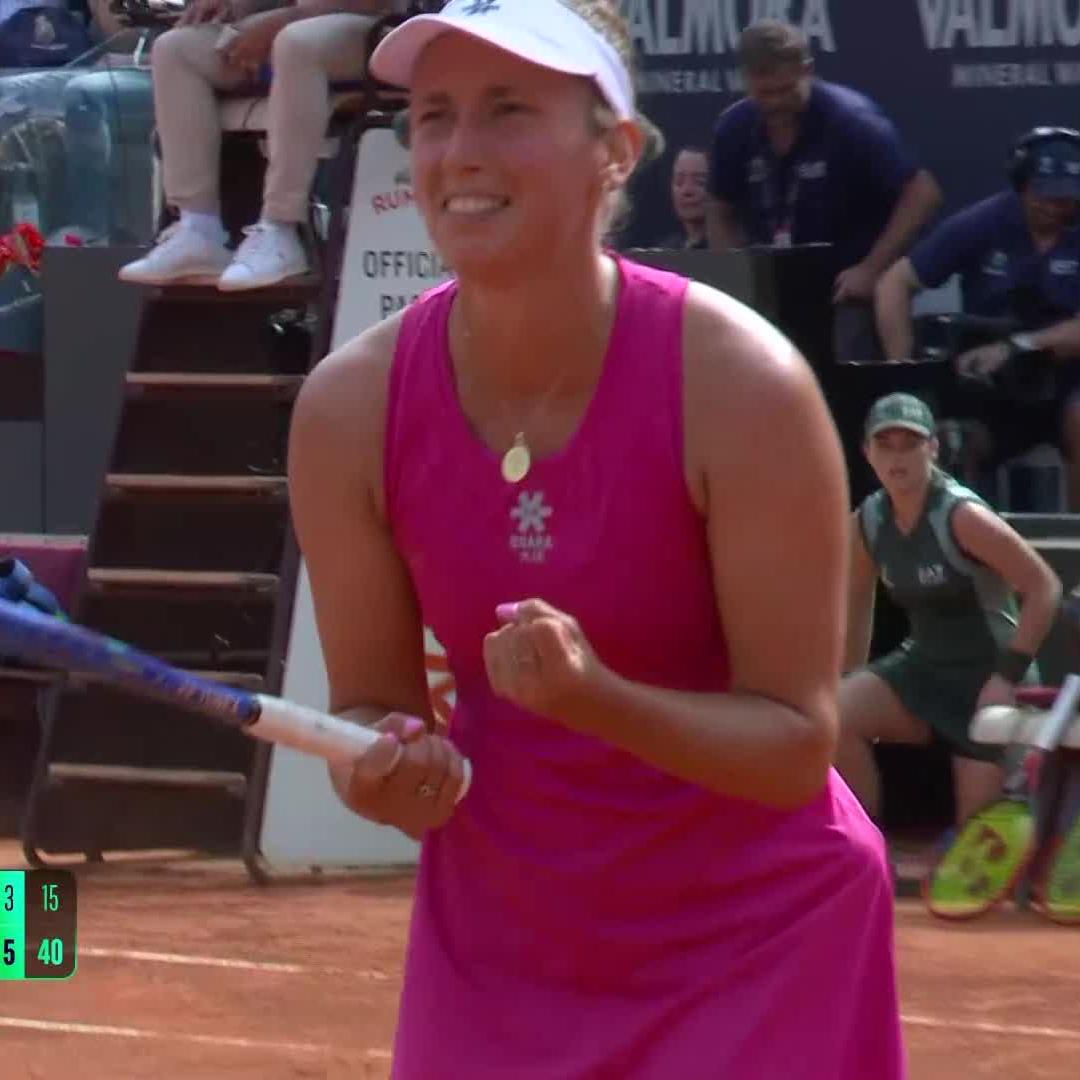 Big win in Rome 💖 Elise Mertens knocks out defending champion Paolini! #IBI26