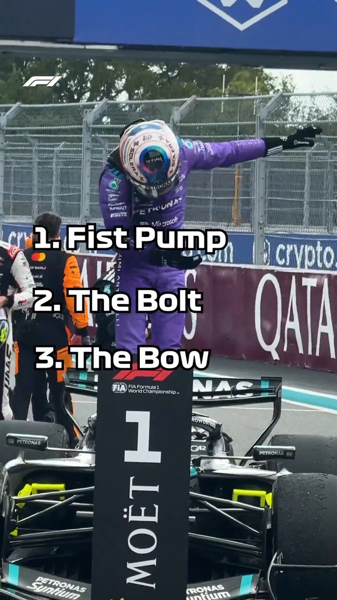 Celebrating Kimi style! 🤩 Have you added these to your post-race celebrations bingo card? 👀 #F1