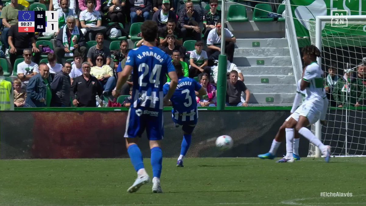 El palo del Deportivo Alavés en el minuto 98 que podría haberlo cambiado todo La que ha tenido Aitor Mañas para la victoria 😱 #LALIGAenDAZN ⚽