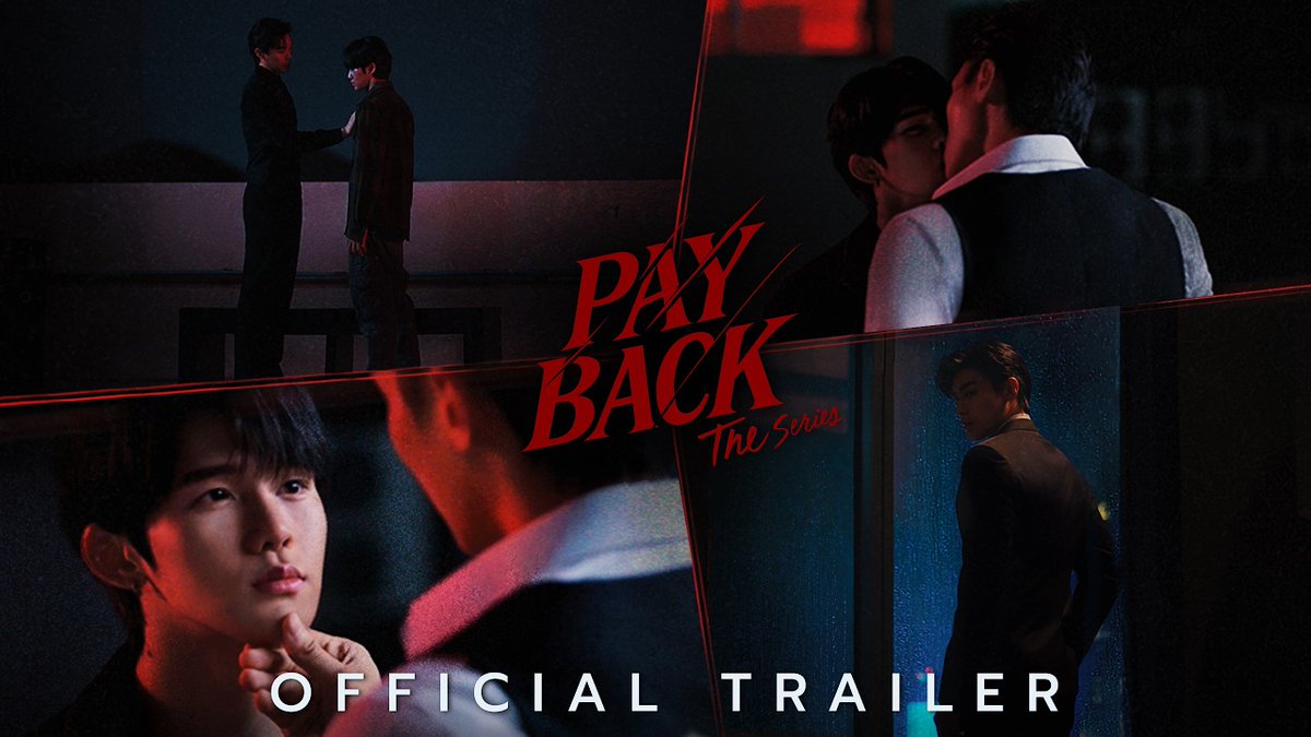 🚨 Trailer de #PaybackTheSeries, novo BL com Toptap e Minlee que estreia dia 30. Um ex-cobrador de dívidas busca vingança após a morte de um familiar e entra para o mundo do entretenimento, onde acaba encontrando um amor intenso e dramático.