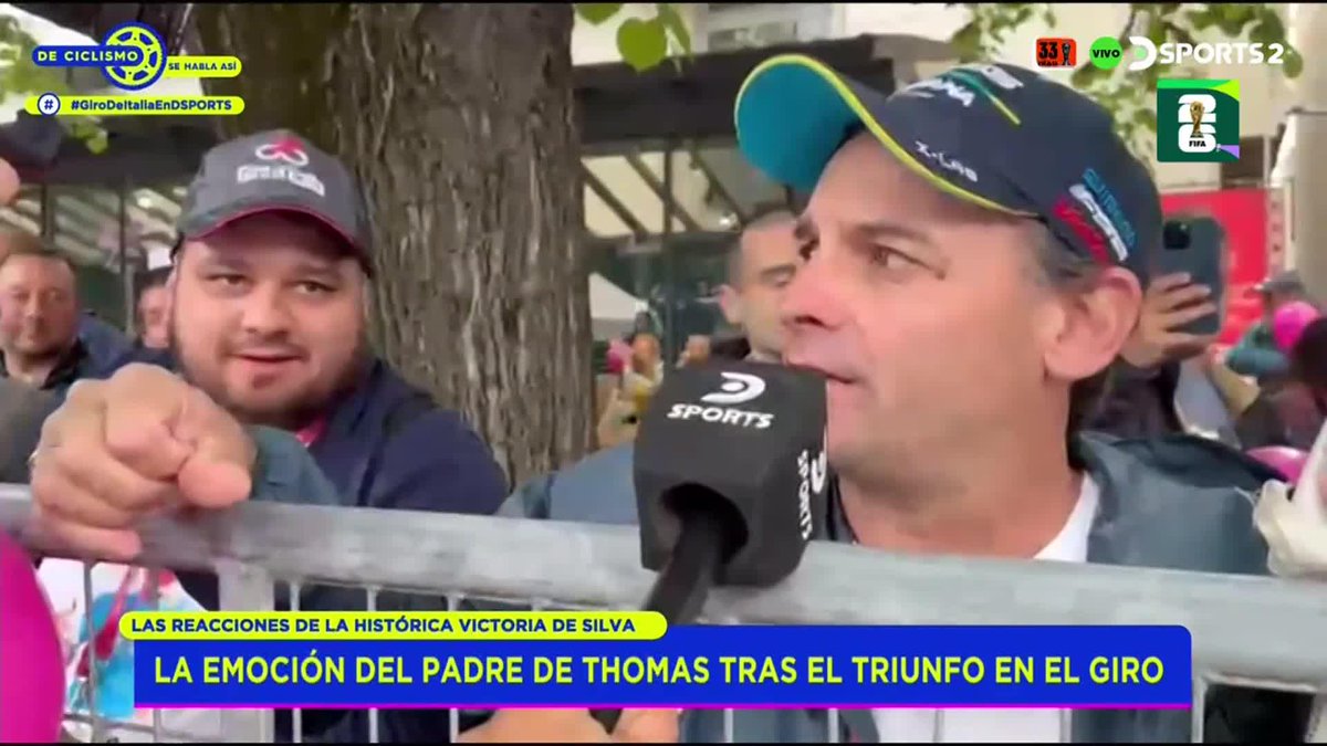 "ES LO MÁXIMO. YA ESTÁ, NO LE PUEDO PEDIR MÁS" El padre de Thomas Silva tras el logro de su hijo en el #GiroDeItaliaEnDSPORTS.
