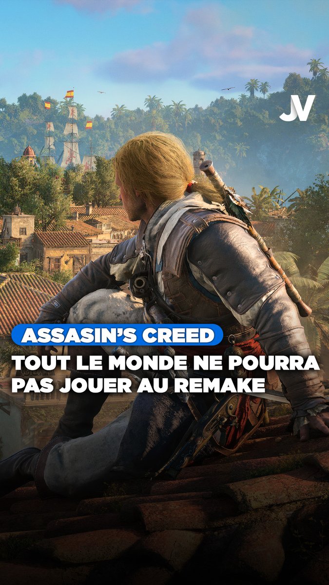 Tout le monde ne pourra pas jouer au remake d'Assassin's Creed Black Flag. 👇