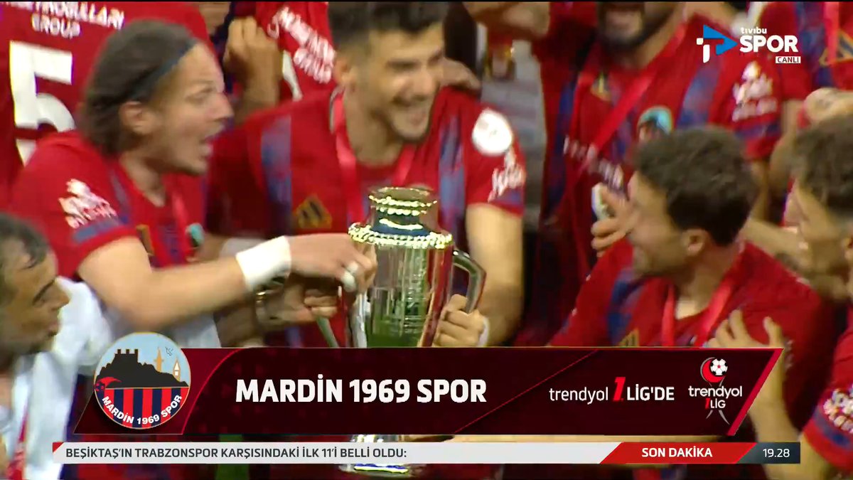 🏆Nesine 2. Lig'de şampiyonluk kupası, Mardin 1969 Sporlu futbolcuların ellerinde yükseldi!