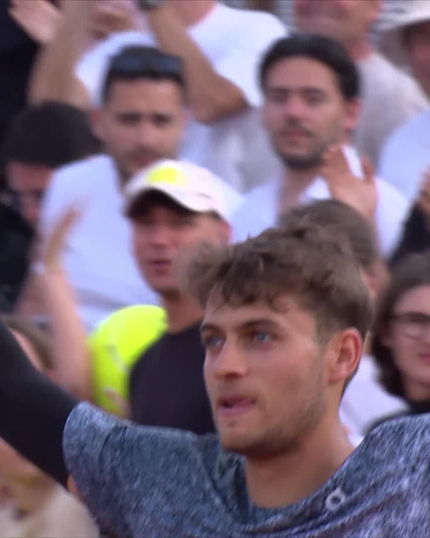 Another Italian winner 🙌 Flavio Cobolli gets his Rome campaign going with a 7-6 6-3 win over Terence Atmane 💪 #IBI26