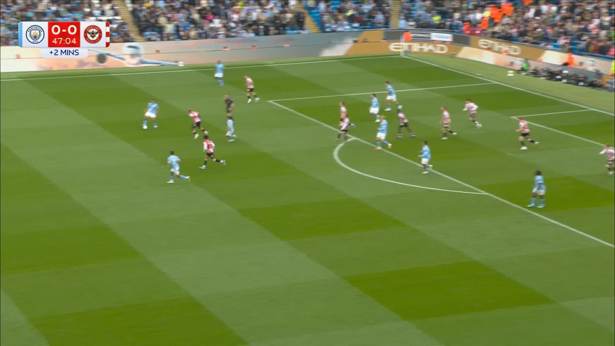 Boos ring out at the Etihad as Manchester City go into halftime drawing 0-0 with Brentford 😬