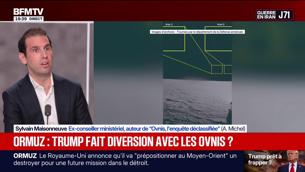 Déclassification de documents secrets sur les ovnis: "Le phénomène est ancien, il est débattu depuis 1947", raconte Sylvain Maisonneuve, auteur