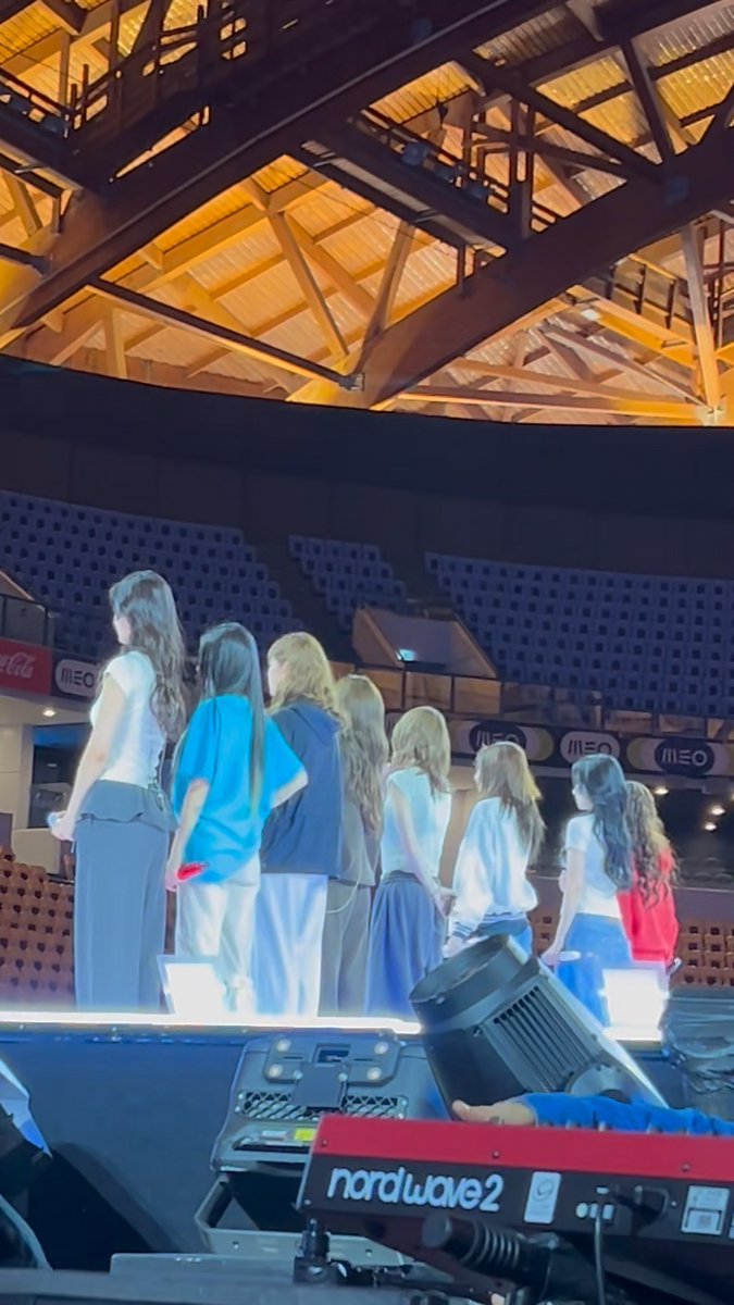 TWICE AS NINE IN SOUNDCHECK AT LISBON FOR THE START OF THE EUROPEAN TOUR