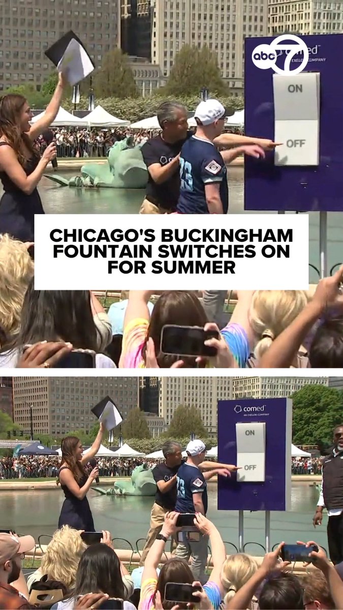 A Grant Park landmark finally turned on for the summer season on Saturday.