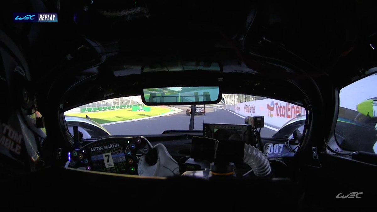 INSANELY close call for #007 Aston Martin 🤯 What a save by Tom Gamble in the Aston Martin Racing Valkyrie, right behind the #35 Alpine! Watch live on #WEC #6HSpa #AstonMartin #Alpine The Heart of Racing