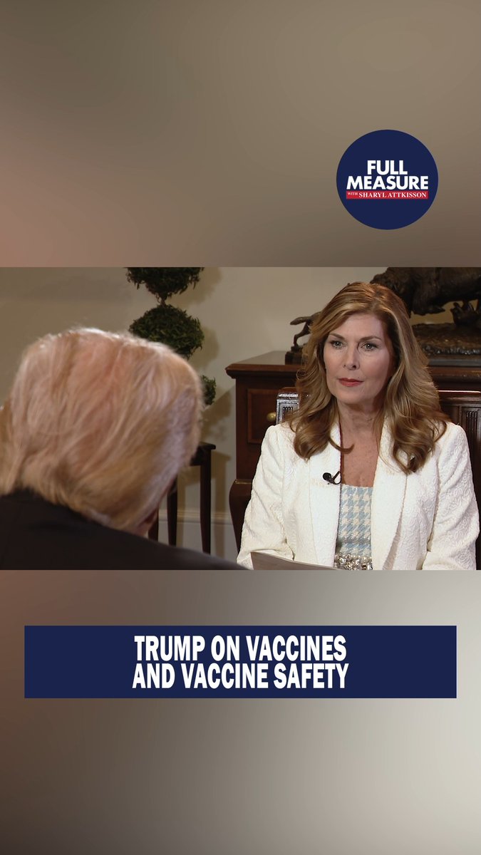 What does President Trump want to happen to vaccines and the childhood schedule? Watch our interview tomorrow:
