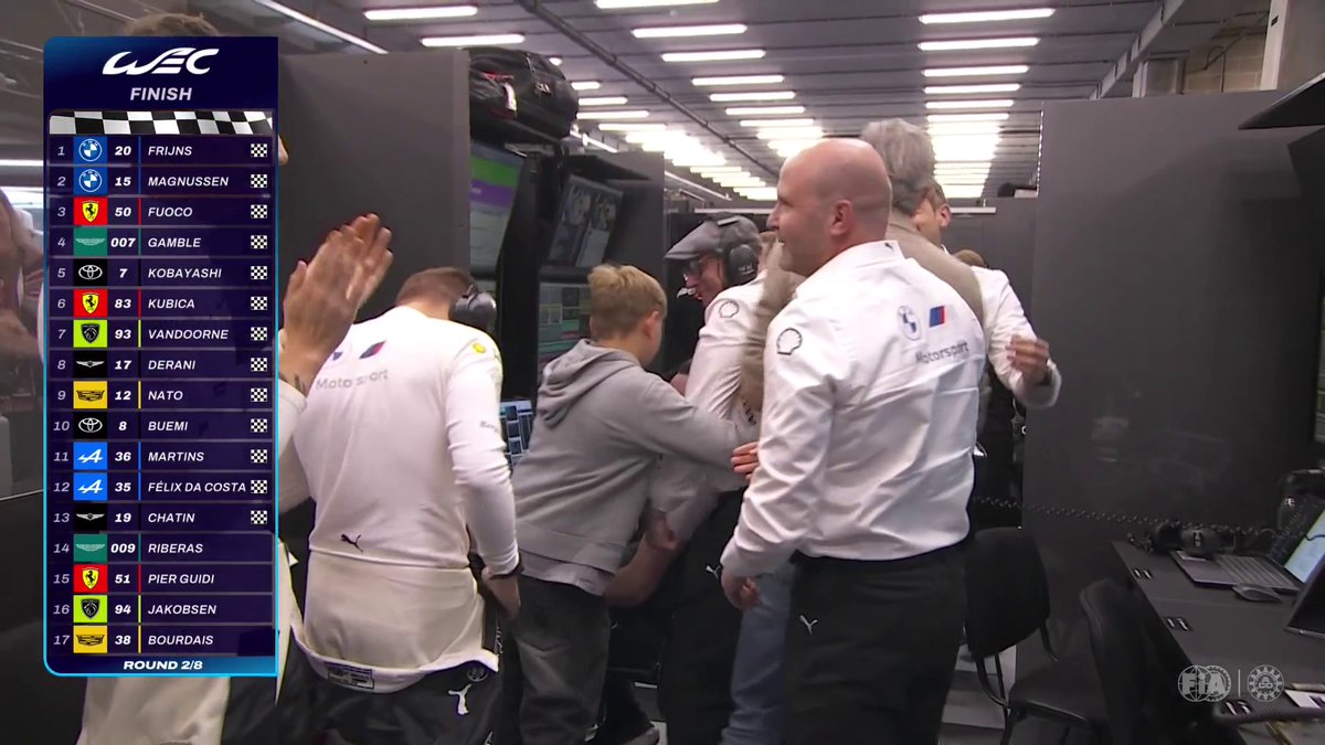 “YOU ARE THE WINNER” 😍 The moment it all comes together for the BMW M Motorsport crew, listen to the team radio as they cross the line at Spa! #WEC #6HSpa #BMWM WRT - W Racing Team