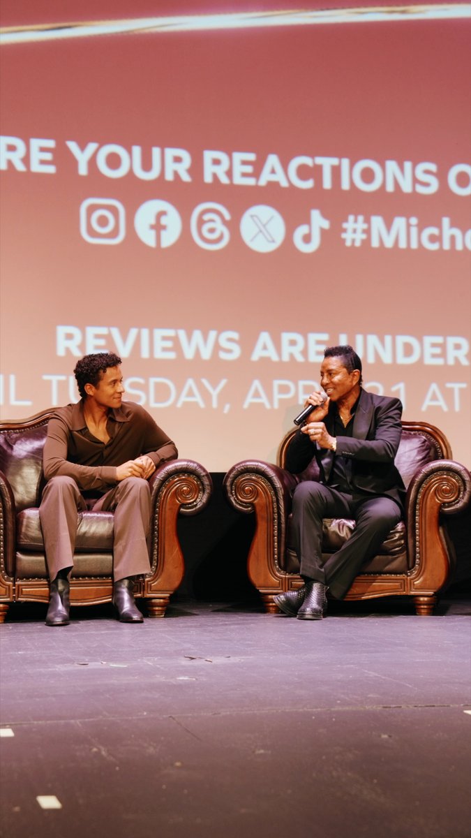 "Jaafar, you were unbelievable." Jermaine Jackson on witnessing his son's performance. #MichaelMovie is NOW PLAYING in theaters – get tickets now: