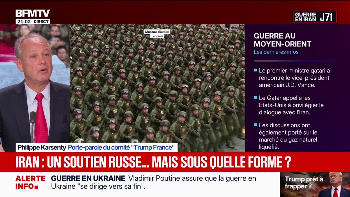 BFM a réussi l’exploit de réunir sur son plateau d’experts l’influenceur mytho Sergueï Jirnov qui nous annonçait la mort imminente de Poutine il y a 3 ans et le président du « comité Trump France » Ça c’est du grand journalisme 👏