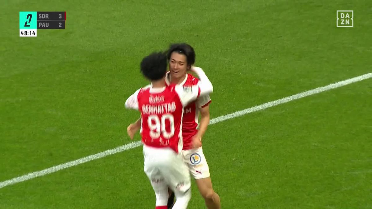 🗣️「やっぱり中村!ここにも中村!」 絶妙な抜け出しから今日2点目 🇯🇵中村敬斗 今季12ゴール目は逆転弾 🇫🇷リーグドゥ第34節 🆚スタッド・ランス×ポー 📺DAZN ライブ配信中 #だったらDAZN