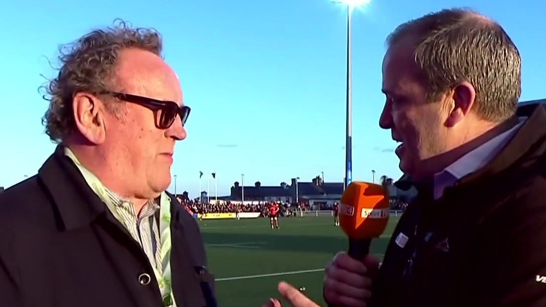 #CONVMUN Marcus Horan ag labhairt le aoi speisialta, Colm Meaney, atá i láthair nGaillimh anocht Marcus Horan speaking Colm Meaney who's in attendance for tonight's game BKT United Rugby Championship (URC) RSA Ireland #URC