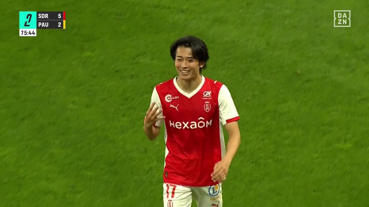 中村敬斗が衝撃の4ゴール🇯🇵🔥🔥🔥 リーグ戦最終節で圧巻のパフォーマンス👏 🎥DAZN Japan