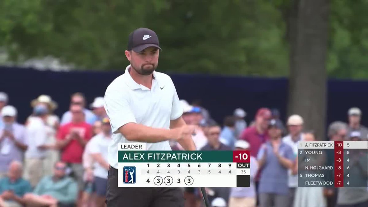 ALEX FITZ TWO SHOT LEAD. The younger Fitzpatrick has been on an absolute HEATER since earning his PGA Tour card.