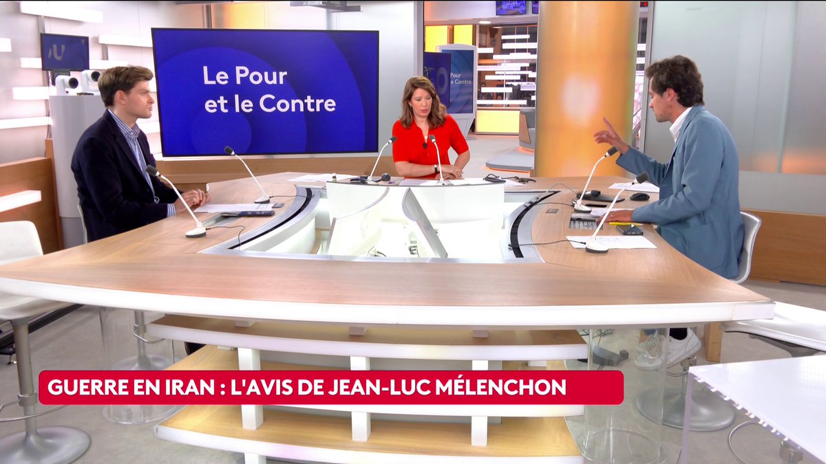 🔴 Iran : "La position de Mélenchon sur l'Iran, comme sur la plupart des conflits internationaux et des sujets géopolitiques, est absolument, absolument scandaleuse. Il préfère les empires autocratiques aux démocraties libérales", dénonce Nathan Devers. #LePourEtLeContre #canal16