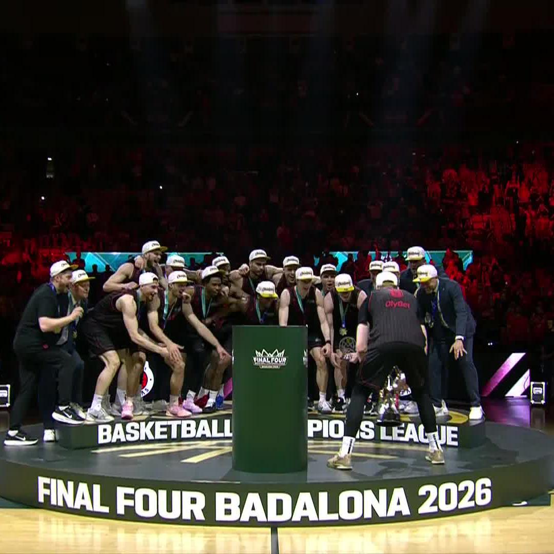 IT WAS ALL FOR THIS MOMENT! 🏆❤️ #BASKETBALLCL