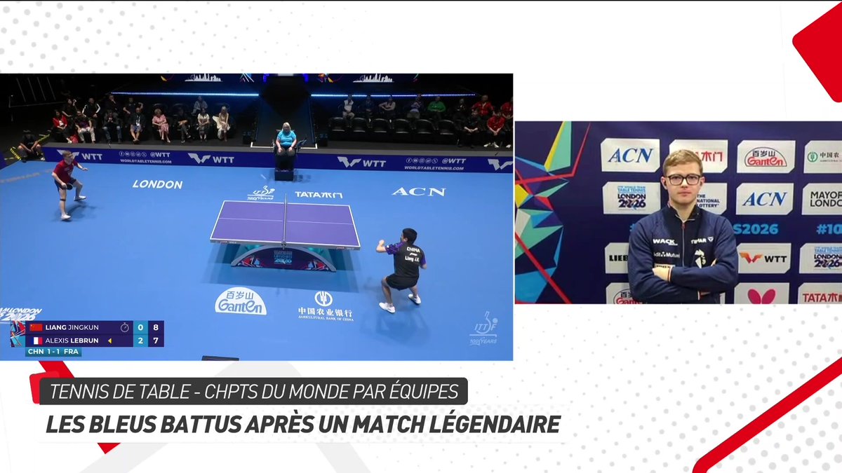 🎙️ Alexis Lebrun : « Forcément c’est très difficile, c’était un sacré match… On n'est pas passés loin de passer en tête, je suis très déçu de ne pas avoir gagné mon match (…) je m’en veux. »