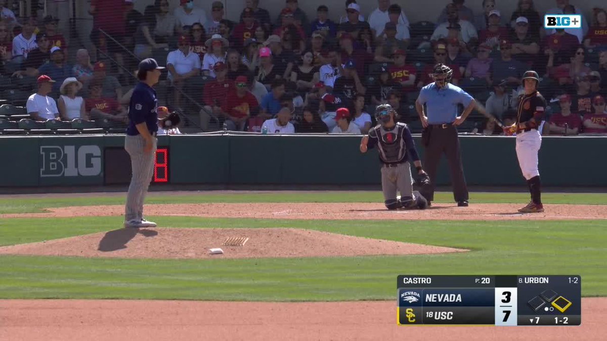 SLAMMED THIS ONE OUTTA HERE 🚀 Walter Urbon with a 2-run homer to extend the lead for USC! #NCAABaseball x 🎥 B1G+ / USC Baseball