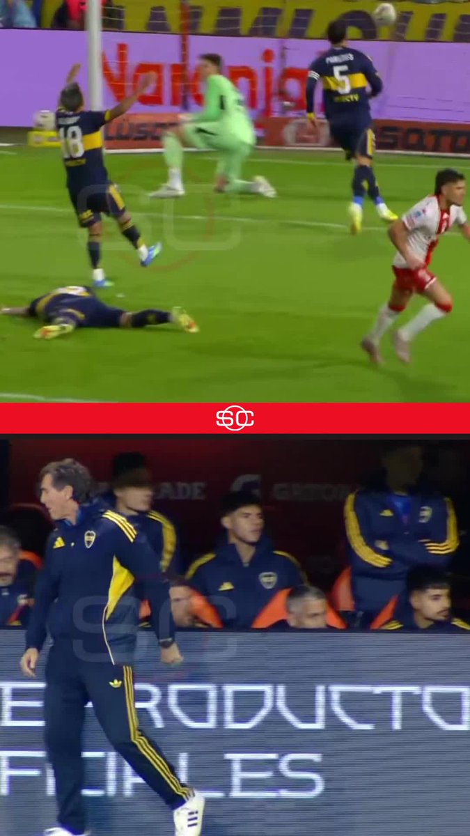 La reacción de Úbeda al gol de Huracán 👇