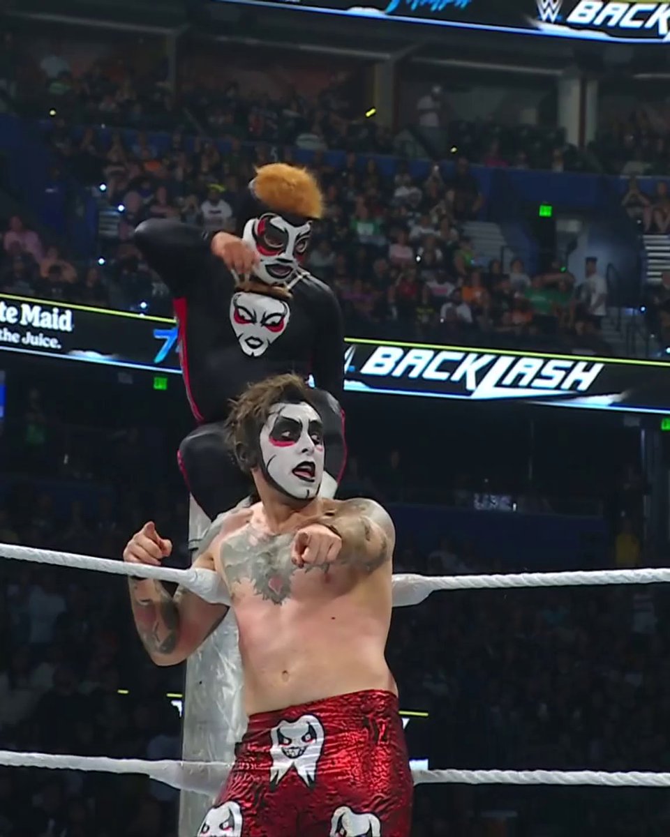 DANHAUSEN GETS THE WIN IN TAMPA 🧛 Stream WWE #Backlash NOW on the ESPN App with an ESPN Unlimited plan.