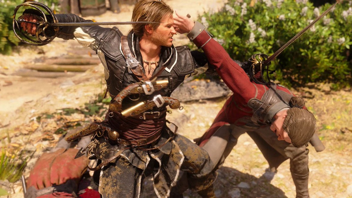 Take a look at the gameplay for Assassin's Creed Black Flag Resynced, including takedowns, rope kills, social stealth, and sword combat.