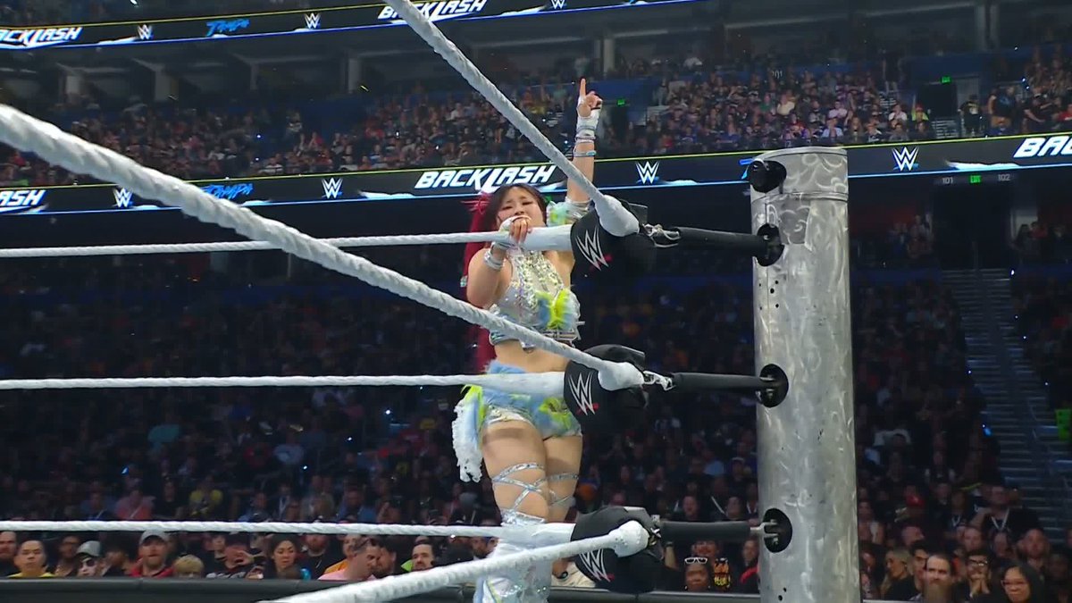 .IYO SKY is taking it The legendary Empress ASUKA / 伝説のASUKA皇后! 👊 Stream WWE Backlash LIVE RIGHT NOW on the ESPN App with ESPN Unlimited! ▶️