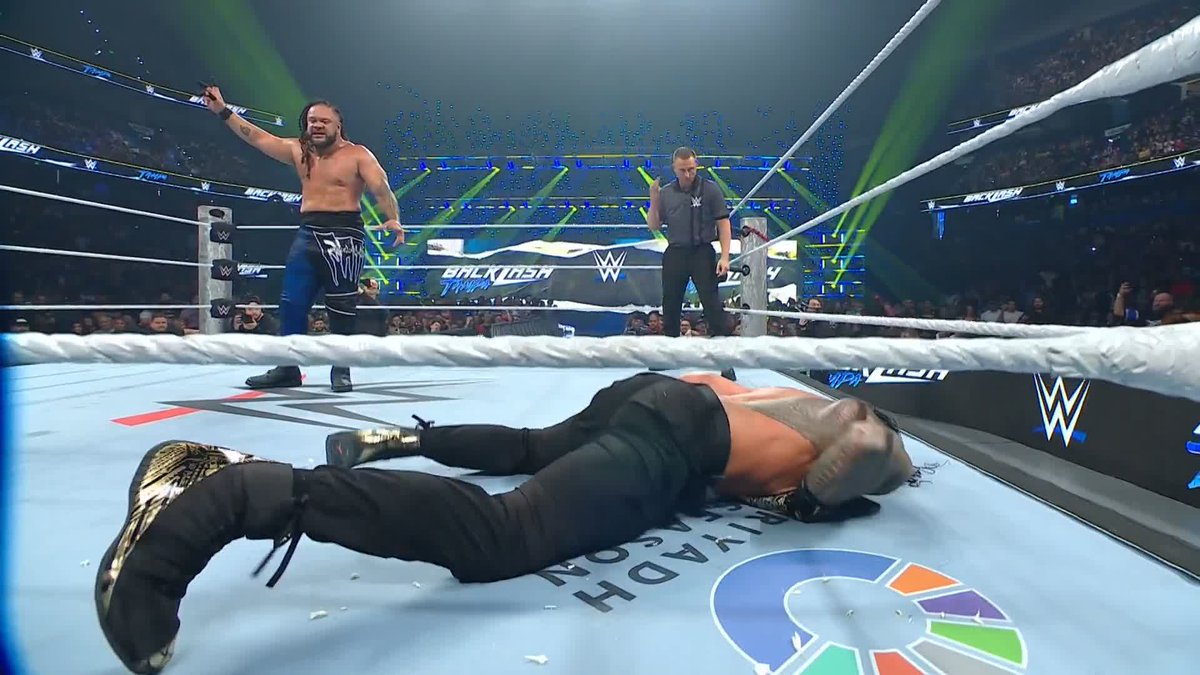 .Roman Reigns isn't giving up! 💪 Stream WWE Backlash LIVE RIGHT NOW on the ESPN App with ESPN Unlimited! ▶️